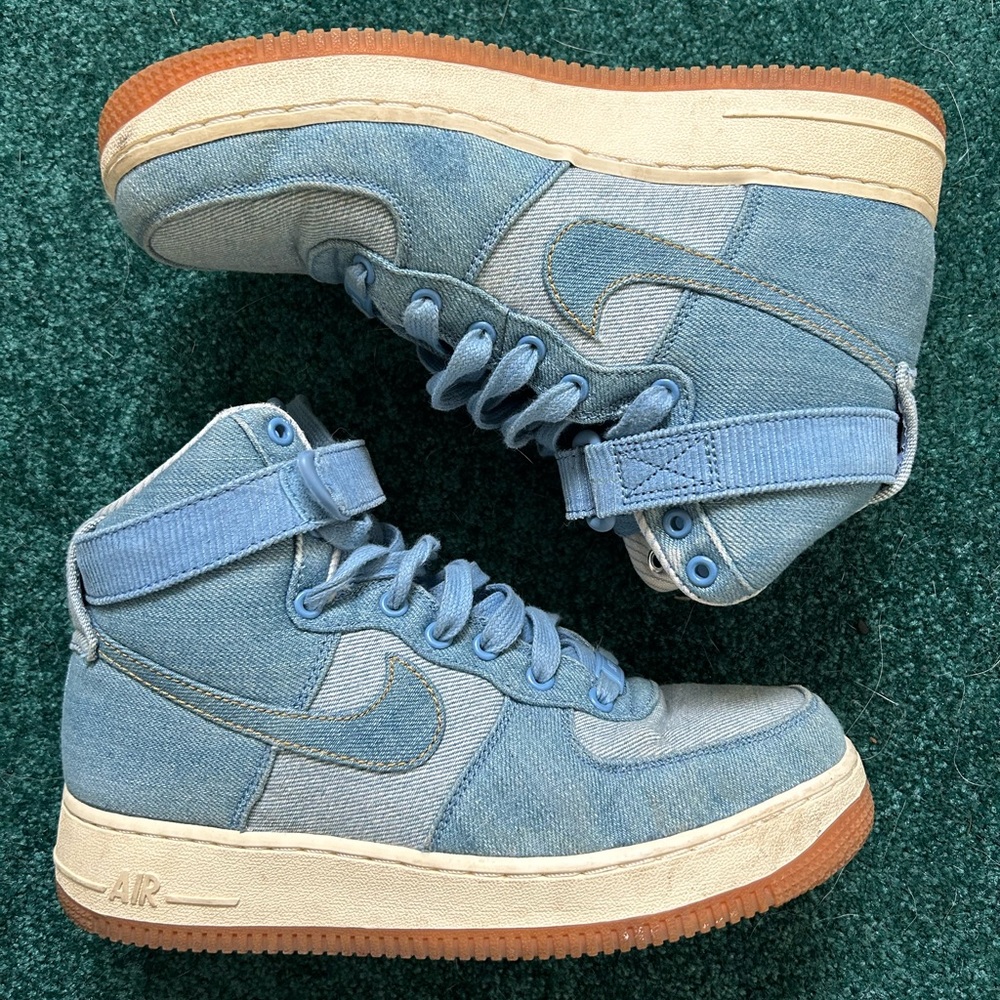 Nike airforce 1 denim high tops